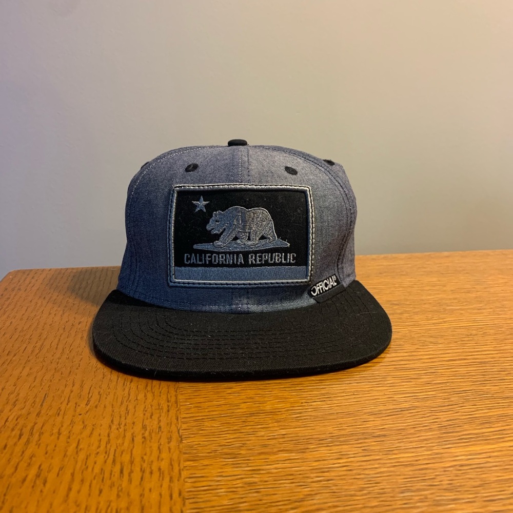 California Republic Denim Snapback Hat